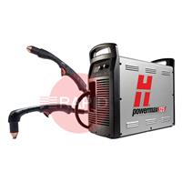059528 Hypertherm Powermax 125 Plasma Cutter Combo System with 15° & 85° 7.6m Hand Torches, 400v CE
