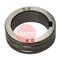 4016969 PATON K-Groove Feed Roller - Flux Cored Wire: 0.8 - 1.0mm (2 Roll Drive)