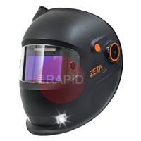 9873811 Kemppi Zeta Fresh Air W211X Auto Darkening Welding Helmet, Shades 8-14