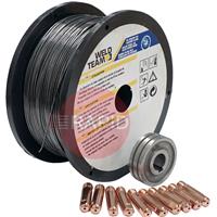 BSTKIT-GS09 0.9mm Gasless Starter Kit for Bester 200-S, Includes 0.45kg 0.9mm Gasless Wire & Consumable Set