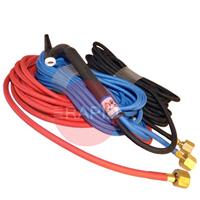 CK-CK2025SFFX CK20 Flex Head Water-Cooled 250 Amp TIG Torch with 7.6m Superflex Cables & G3/8