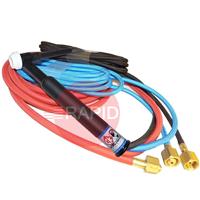 CK-CK5125SF CK510 Water-Cooled 500 Amp TIG Torch, with 7.6m Superflex Cable, G3/8