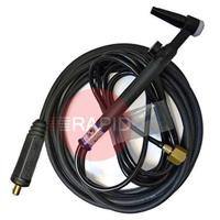 CK-CK9V-4M-2FX25 CK 9V TIG Torch With Gas Valve, Gas Hose G3/8