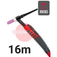 CK-EDS26R16 CK Diamond EDS 26RG Rigid Head Air Cooled Tig Torch, 16m