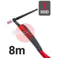 CK-EDS9R08 CK Diamond EDS 9RG Rigid Head Air Cooled Tig Torch, 8m