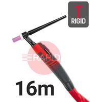 CK-EDS9R16 CK Diamond EDS 9RG Rigid Head Air Cooled Tig Torch, 16m