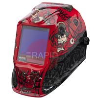 K3101-4-CE Lincoln Viking 3350 Mojo Auto Darkening Welding Helmet, with Grind Button - Shade 5-13, Class 1/1/1/1