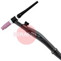 TX223GVD134 Kemppi Flexlite TX K3 223GV D13 Air Cooled 220 Amp Scratch Start TIG Torch, with 70° Angle Neck & Gas Valve - 4m