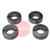 4017219  PATON K-Groove Feed Roller Set of 4 - Flux Cored Wire: 0.8 - 1.0mm (4 Roll Drive)