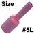 7400000034  Size 5 CK 3 Series Long Alumina Gas Lens Cup. 76mm Long x 8mm Bore.