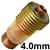 CK-4GL532  CK 4 Series 4.0mm Stubby Series Collet Body - Gas Lens